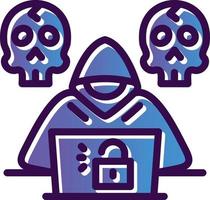 diseño de icono de vector de hacker