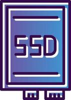 diseño de icono de vector de tarjeta ssd