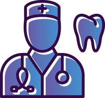 Male Dentist Vector Icon Design