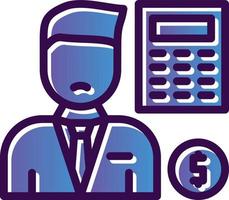 Accountant Vector Icon Design