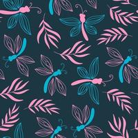 FLORAL PAPER Nature Fabric Print Seamless Pattern Vector