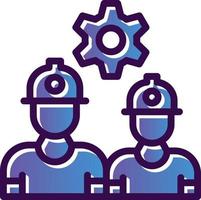 diseño de icono de vector de trabajadores