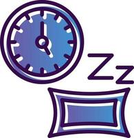 diseño de icono de vector de tiempo de dormir