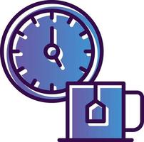 diseño de icono de vector de tiempo de té