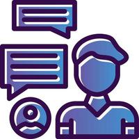 Discussion Vector Icon Design