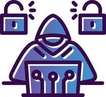 Cyber Attack Vector Icon Design