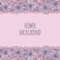 FLOWER BACKGROUND Decorative Frame Vector Illustration Set