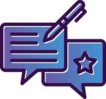 Feedback Vector Icon Design