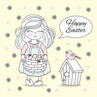 HOLIDAY COTS Easter Religious Holiday Vector Illustration Set