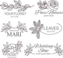 LOGO TEMPLATES Hand Maker Collection Vector Illustration Set