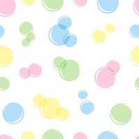 vector illustration seampless pattern colored soap bubbles