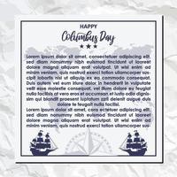 happy columbus day instagram social media post templates background columbus ig template vector