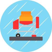 Concrete Mixer Vector Icon Design