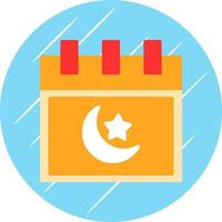 Islamic Calendar Vector Icon Design