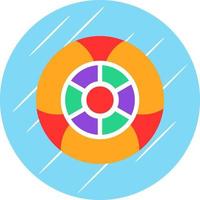 Beach Ball Vector Icon Design