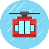 Cable Car Vector Icon Design