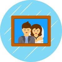 diseño de icono de vector de fotos de boda