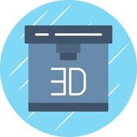 3d Printer Vector Icon Design