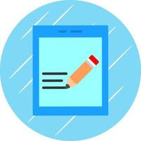 Pen Tablet Vector Icon Design