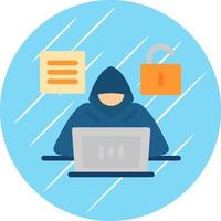 diseño de icono de vector de hacker de código