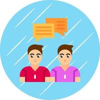 Face To Face Vector Icon Design