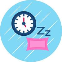 diseño de icono de vector de tiempo de dormir