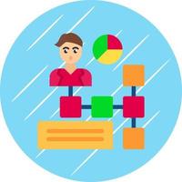 diseño de icono de vector de organigrama