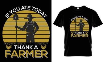 Farmer t shirt design graphic vector. vector