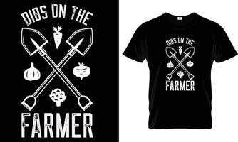 Farmer t shirt design graphic vector. vector