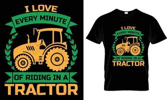 granjero t camisa diseño gráfico vector. vector