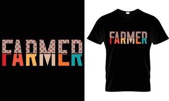 Farmer t shirt design graphic vector. vector