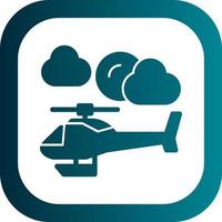 Helicopter Vector Icon Design