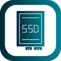 Ssd card Vector Icon Design