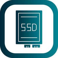 diseño de icono de vector de tarjeta ssd