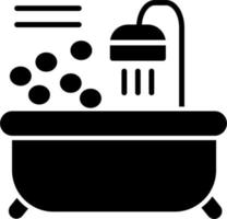 icono de vector de bañera