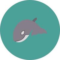 icono de vector de pez orca