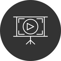 icono de vector de tutorial de vídeo