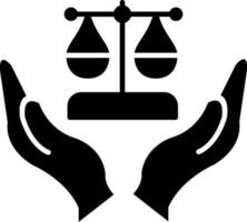 icono de vector de justicia