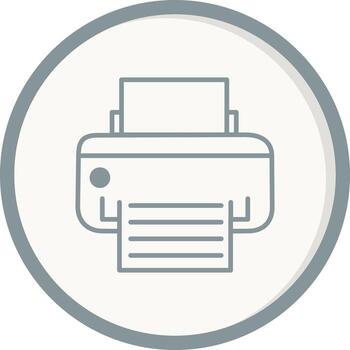 icono de vector de impresora