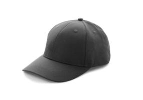 béisbol gorra negro plantillas, frente puntos de vista aislado en blanco antecedentes