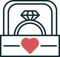 Wedding ring Vector Icon