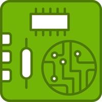 icono de vector de placa pcb