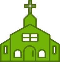 icono de vector de iglesia