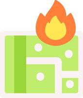 Fire Location Vector Icon