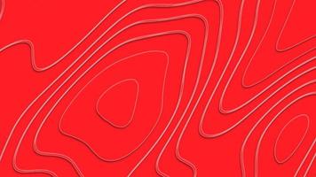 Red abstract papercut background with geometry circles. Red paper cut banner with slime background and red waves layers. Modern topographic map concept with space photo