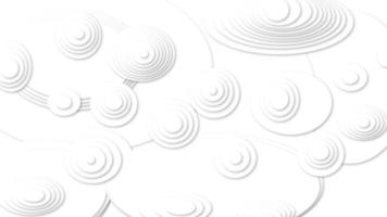 corte de papel abstracto con forma de origami suave. textura de decoración de fondo de superposición de curva de onda de corte de papel realista blanco. foto