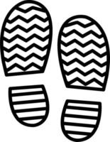 Shoe print Vector Icon