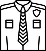 policía uniforme vector icono