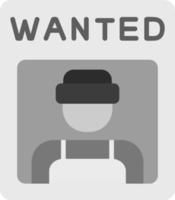 Wanted Vector Icon