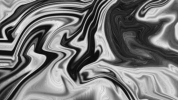 Abstract flowing liquid curve line in grey silver black metallic. Glossy pattern cool background textures. Beautiful drawing with the divorces and wavy lines in gray tones. Beautiful Marbling. photo